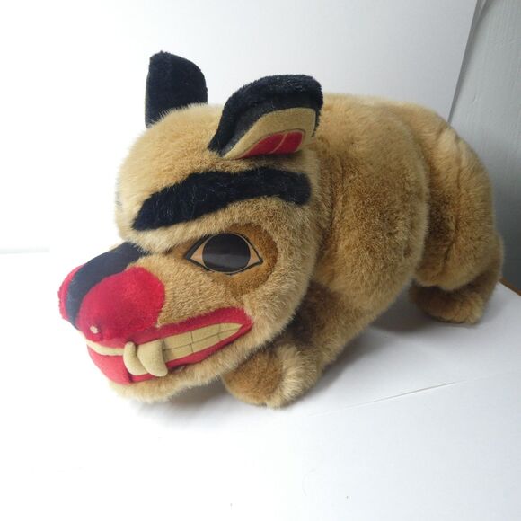 Bill Reid Haida Grizzly Bear Native Canadian Large Plush 20" BC - Picture 1 of 8